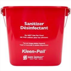 San Jamar Kleen Pail 6Qt Red